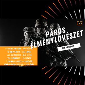 Páros élménylövészeti csomag a BTK Shooting Arena lőtéren 1