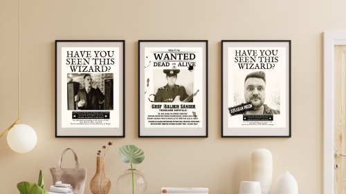 Jópofa WANTED körözési plakát az ünnepeltről akár videóval 9