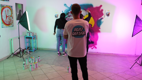 Festékszórós kaland Apával! - Graffiti Workshop Budapesten 7