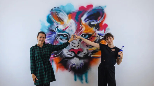 Festékszórós kaland Apával! - Graffiti Workshop Budapesten 9