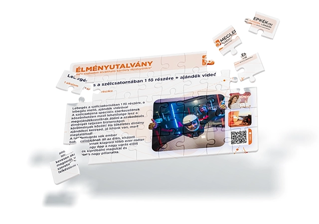 Egyedi utalvány Puzzle formában